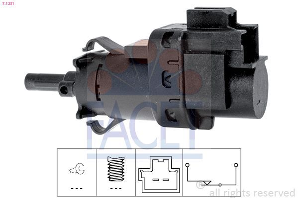 FACET 71231 Interruttore luce freno per FORD B-MAX (JK), B-MAX Van (JK), C-MAX (