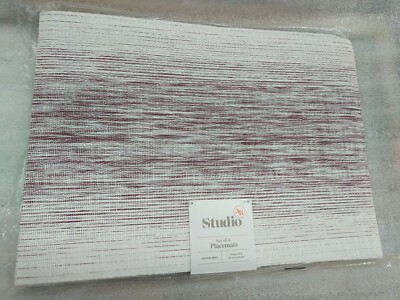 Studio 3B Otto 13'' x 18'' Placemats Rectangular Set of 4 Wine