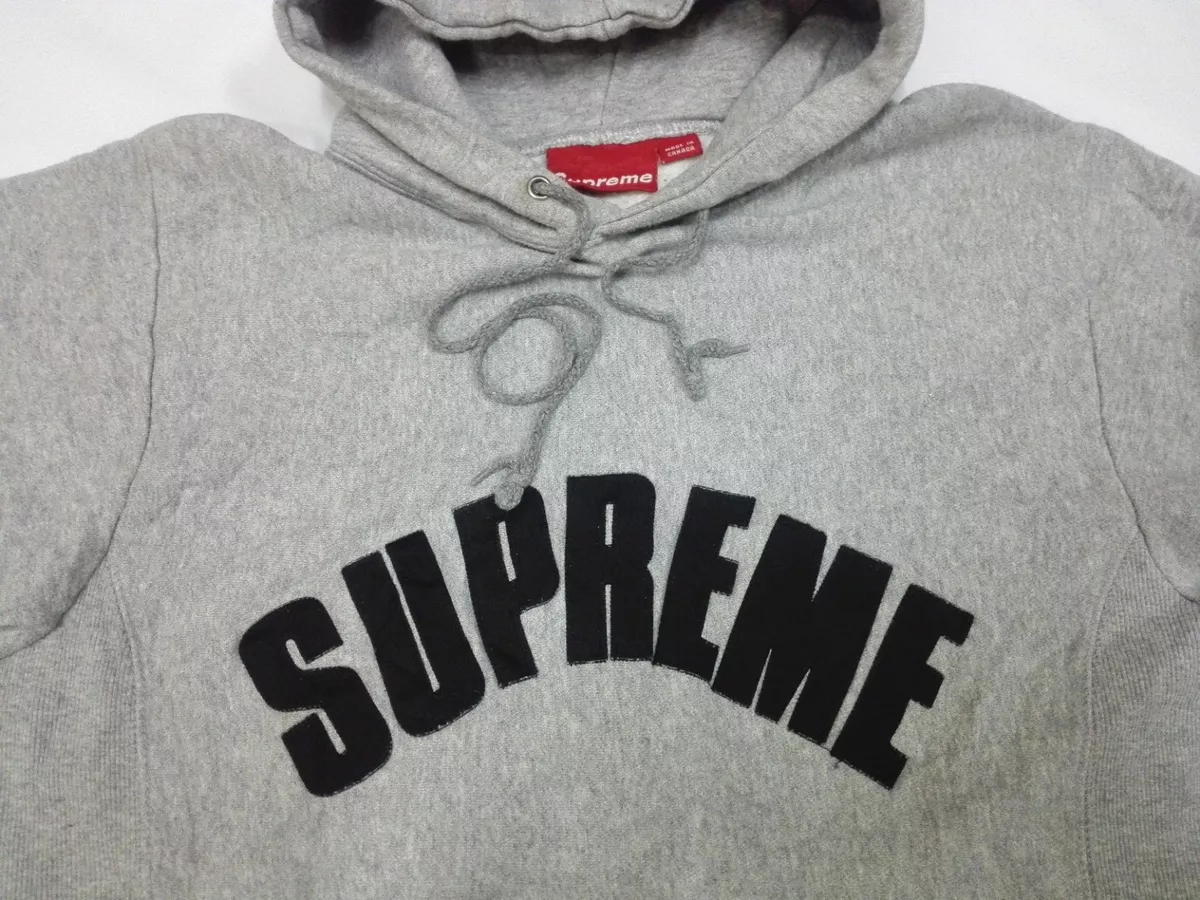 SUPREME HOODIE SWEATSHIRT SPELL OUT BIG LOGO Large Shirt Hip Hop Box Vintage