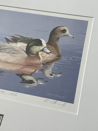 1980s US Department Duck Stamp Print 50th Anniversary Signed Numbered Wall Art - Picture 13 of 15