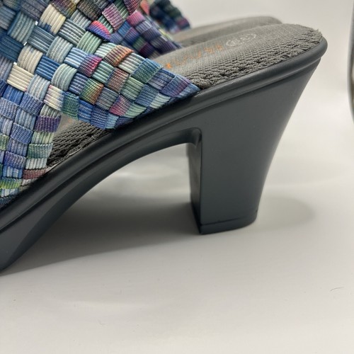 Sandalias de tacón BM Bernie Mev para mujer talla 8,5/9 punta abierta suela gris claro - Imagen 6 de 9