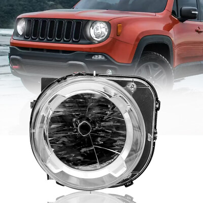 #ad Driver Side For Jeep Renegade 2015 2018 Halogen Headlight Left Headlamp LH $45.99