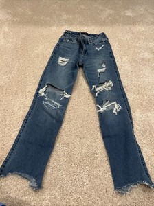 hollister high rise crop jean size 00