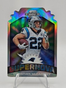 2019 Panini Contenders Optic #S-CM CHRISTIAN MCCAFFREY Supernova Die-Cut
