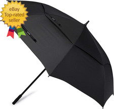 72 Inch Huge Large Oversize Golf Umbrella Automatic Open Double Canopy Vented