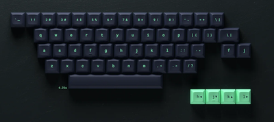 KAM Superuser Keycaps dyesub PBT Alphas, Mods Standard, and MacOS