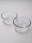 Set of 2 Vtg PYREX 7200 2 Cup Clear Glass Storage Bowl No Lids