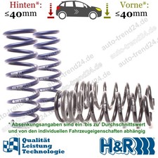 HR Tieferlegungsfedern 40mm f�r BMW 7er F01, F02, F03, F04, Bj. 2009-2015