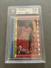 MICHAEL JORDAN 1987-88 Fleer STICKER 2ND YEAR Card #2 CHICAGO BULLS HOF BGS 7.5