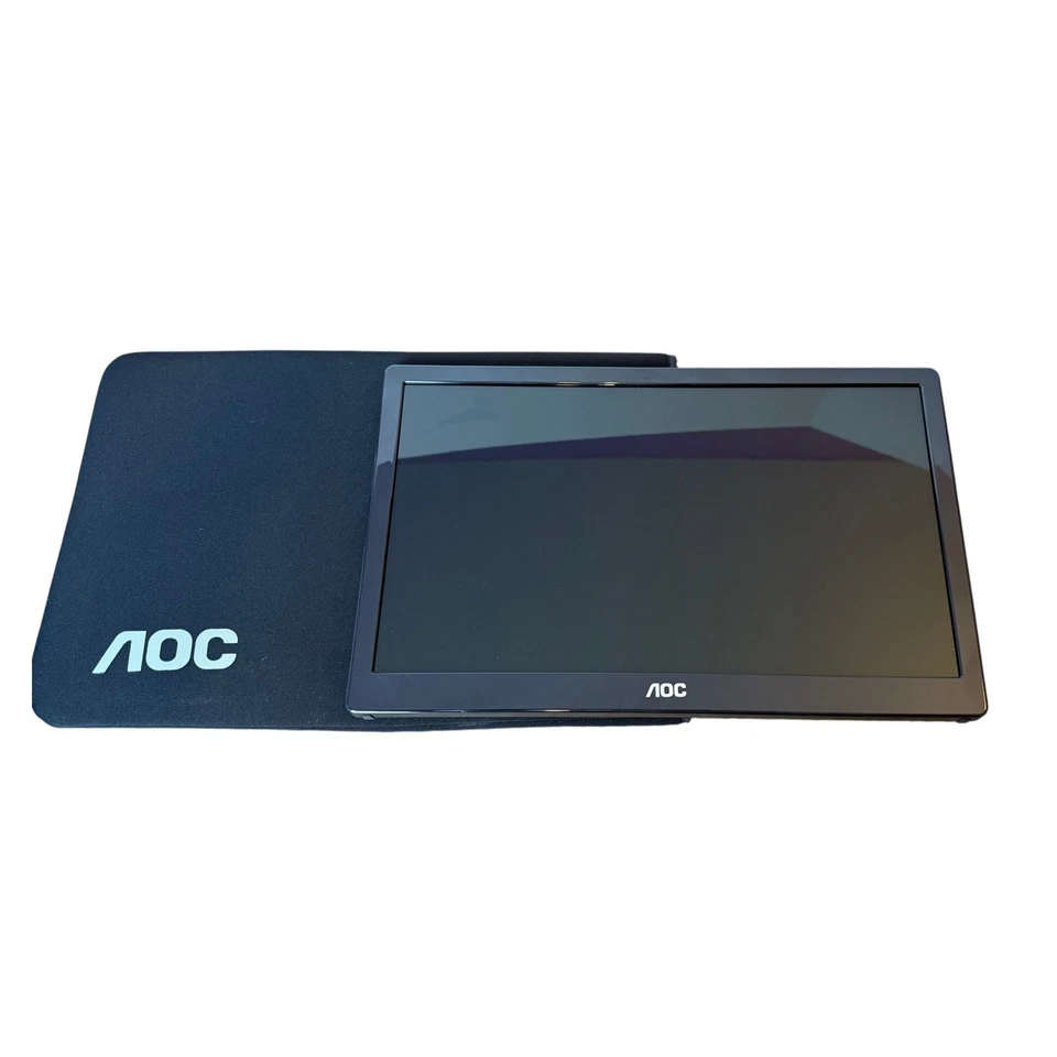 AOC E1659FWU 16 Inch USB Powered Portable LED LCD Monitor with Case - Image 4 of 4