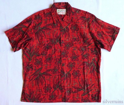 Duke Of Hollywood Vintage Hawaiian Shirt 1960's Aloha Atomic Lounge Exotica
