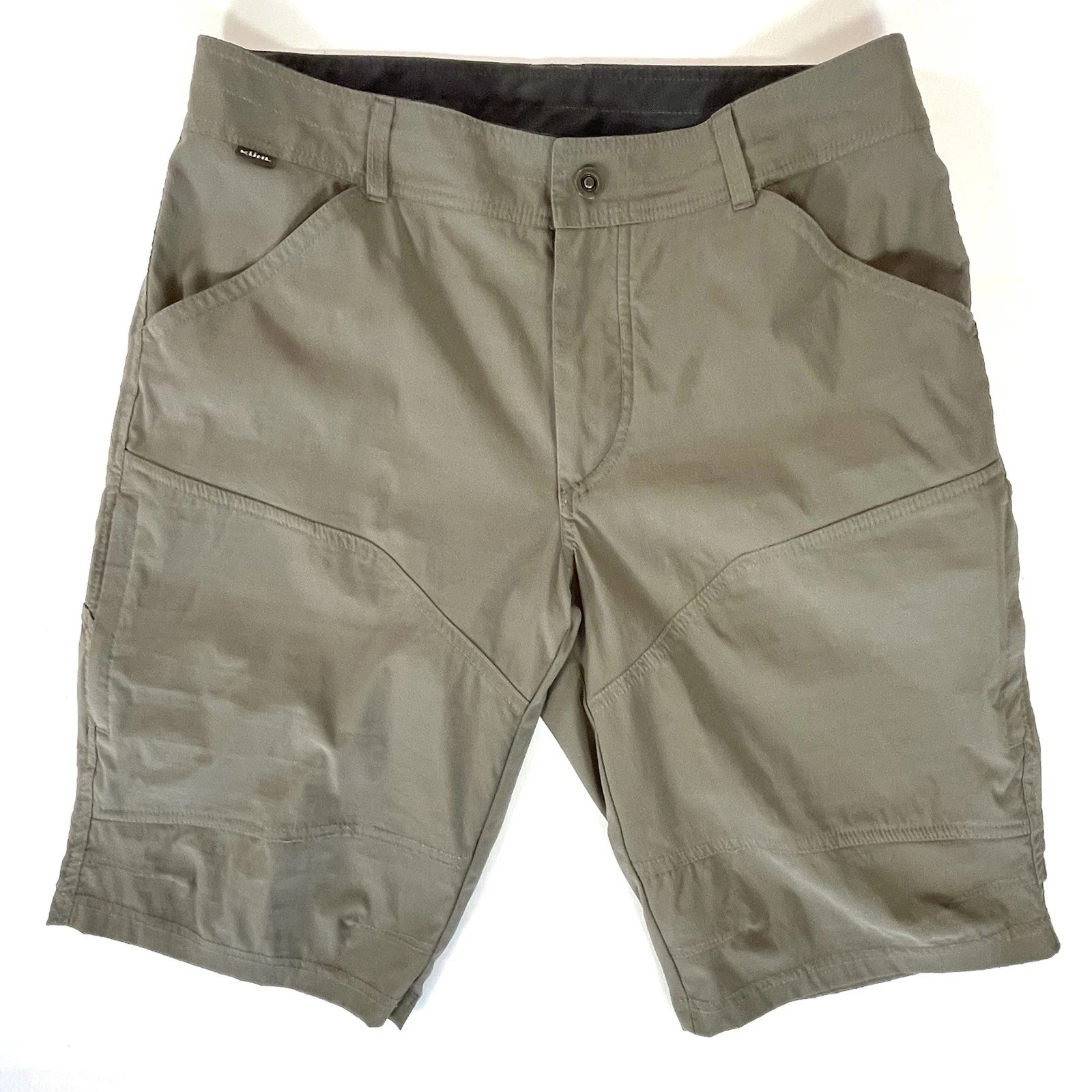 Kuhl Renegade 5121 Shorts Mens 34 Olive Hiking Stretch Lightweight