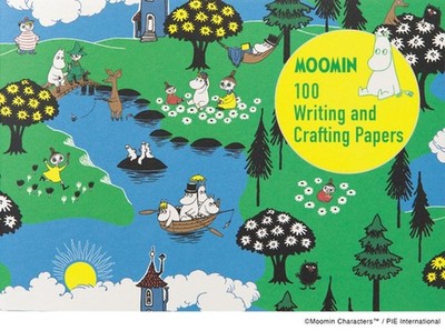 Moomin 100 Writing & Crafting Papers by Pie International Paperback Book
