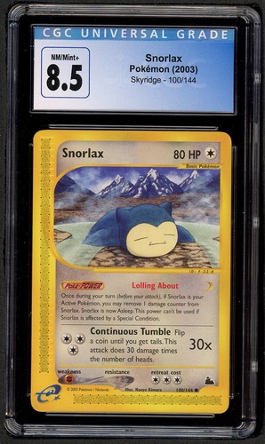Snorlax graded CGC 8.5 for sale on eBay
