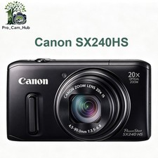 Canon PowerShot SX240 HS Digital Camera 12.1MP 20x Optical Zoom with Accessories