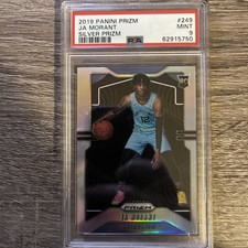2019-20 Panini Prizm Ja Morant #249 Silver Prizm Rookie RC Grizzlies PSA 9 Mint