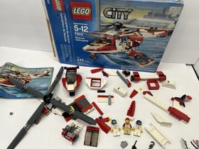 Lego City Rescue Helicopter Set 7903  w/ Instructions, Box Near Complete