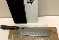 Shun Cutlery Kanso 6.5" Nakiri Knife Hollow Edge SWT0728 New Mint