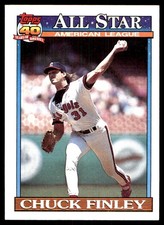Chuck Finley 1991 Topps #395 Angels MLB READ FREE SHIPPING AutographDen