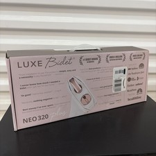 LUXE Bidet NEO 320 - Warm Water, Dual Nozzle, Self-Cleaning, Rose Gold