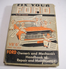 Vintage Ford Owner's and Mechanics Handbook Hardcover Book w/ Slip Cover 1965