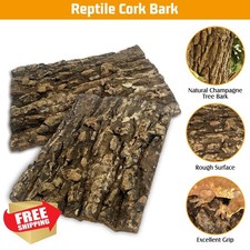 6PCS Cork Bark Reptile Terrarium Decor