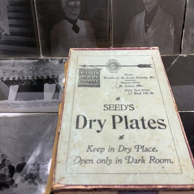 Antique Glass Plate Negatives c1900 Premium Family Series Lot of 10 Seed s