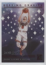 2019-20 Panini Clearly Donruss Defying Gravity Red 4/49 Zach LaVine #8 0q3