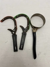 3 Vintage Oil Filter Wrench's  Auto Oil Filter Remover ( All Working )