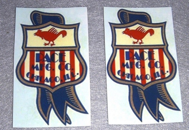 early Pace antique restoration waterslide replacement slot machine decals