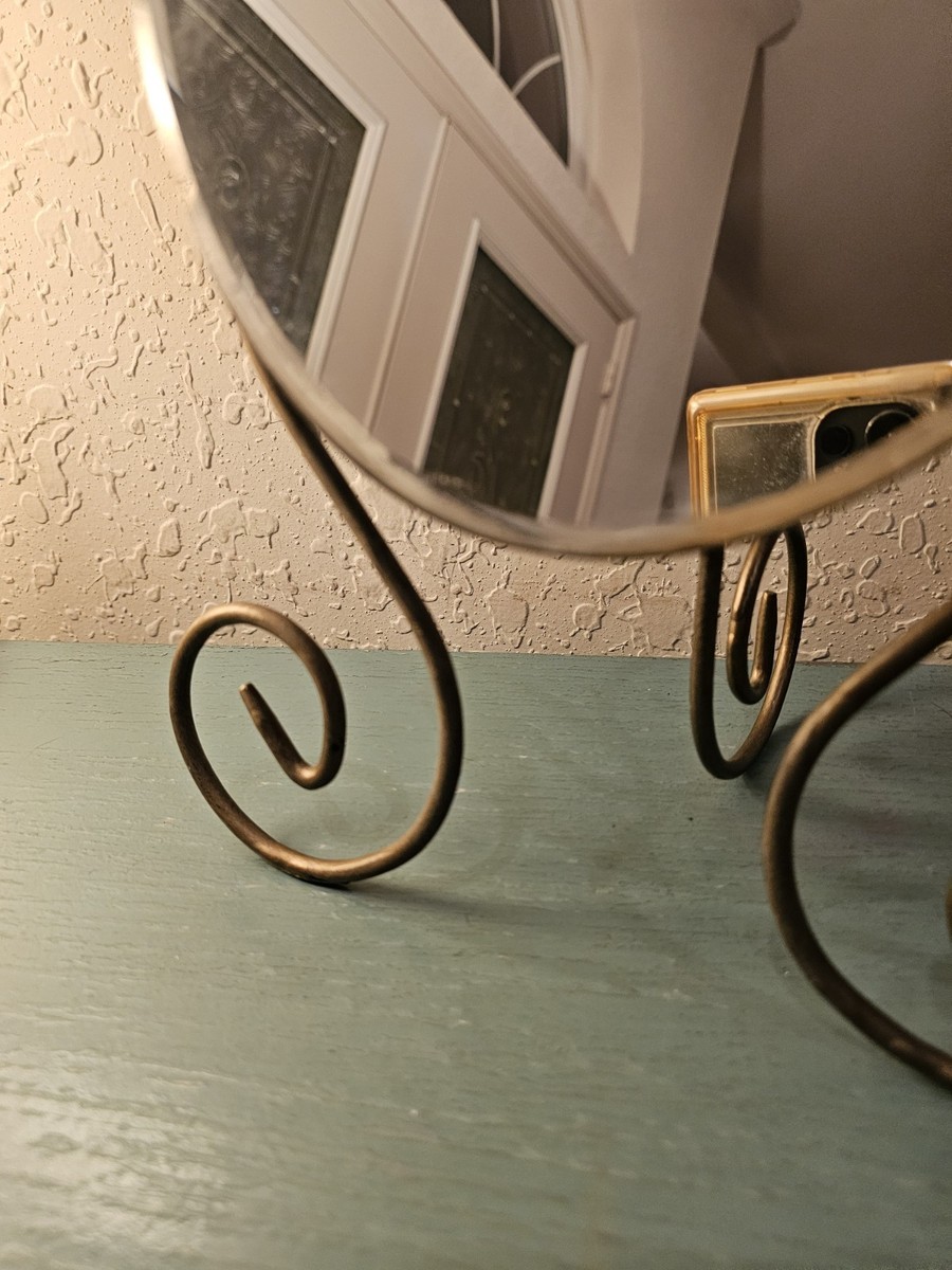 Vintage IKEA 1990's Discontinued Myken Freestanding Beveled Mirror