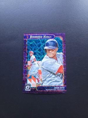 2021 Panini Optic Diamond Kings Juan Soto #20 Teal Velocity Prism /35