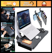 2-in-1 Car Steering Wheel Desk  Seat Gap Organizer  Adjustable Foldable Tray f
