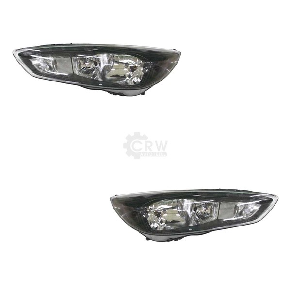 Halogenscheinwerfer Set L E D Mit Motor FüR Ford Focus III Turnier H7 H1 PY21W-image