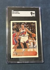 1996-97 Topps Steve Nash #182 (RC) Rookie Card Phoenix Suns HOF SGC 9. rookie card picture