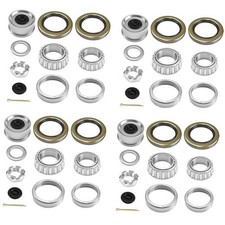 4 Sets 7,000 lb Boat Trailer Axles Bearing Kits, 25580 7,000 lb Bearing Kits
