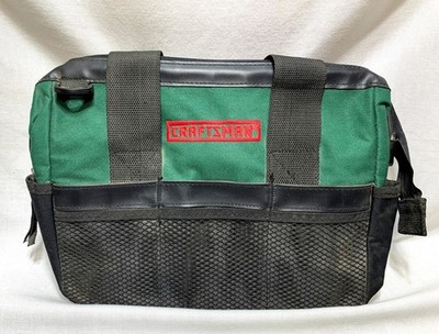 Craftsman 17 Pocket Soft Tool Bag Green 12'' x 8'' x 10'' High w/ Carrying Strap