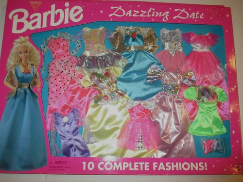 BARBIE...1995 VINTAGE DAZZLING DATE, 10  FASHION GIFTSET ...NRFB