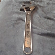 Vintage King Dick 15 Zoll Stahl verstellbarer Schraubenschlüssel, keine Ratschen.