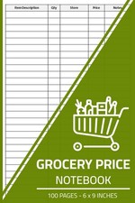 Grocery Price Notebook: Store Price Comparison Log Book | Shopping Price Tracker