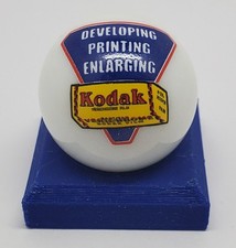 Kodak 1" Glass Logo Marble w/ Colored Stand