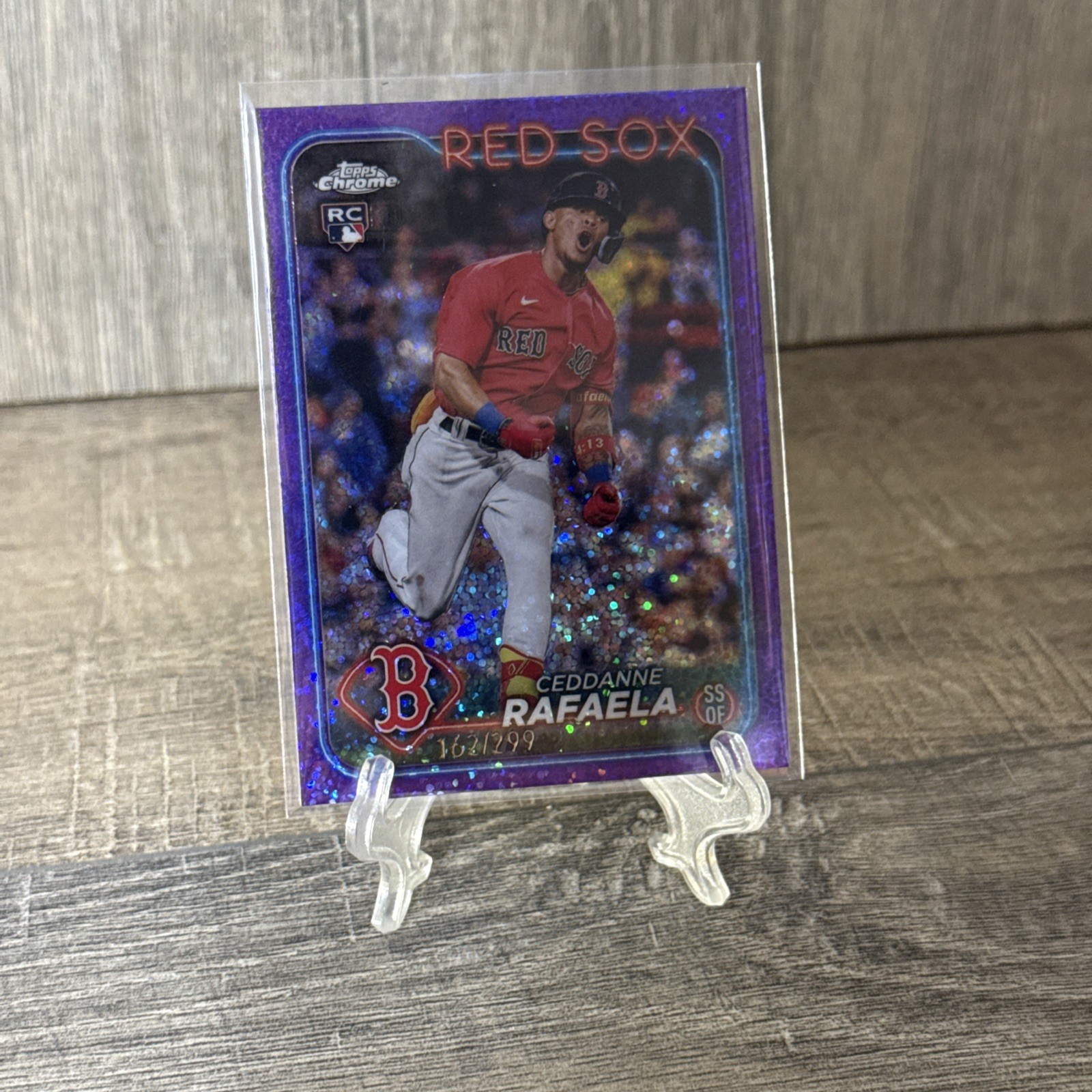 2024 Topps Chrome Ceddanne Rafaela Purple Speckle Refractor  RC/299 #118
