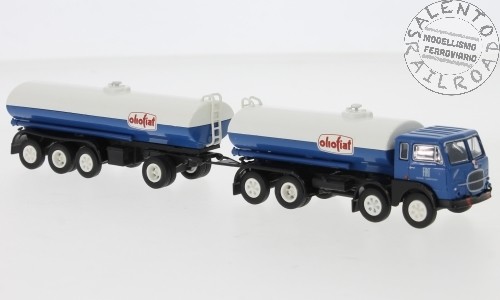 "Brekina 58453 Lkw Fiat 690 TausendfüßLer Kesselwagen Mit AnhäNger „Oliofiat \" 1"-image