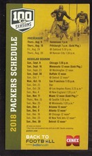 2018 Green Bay Packers Tony Canadeo Magnet Schedule Cenex