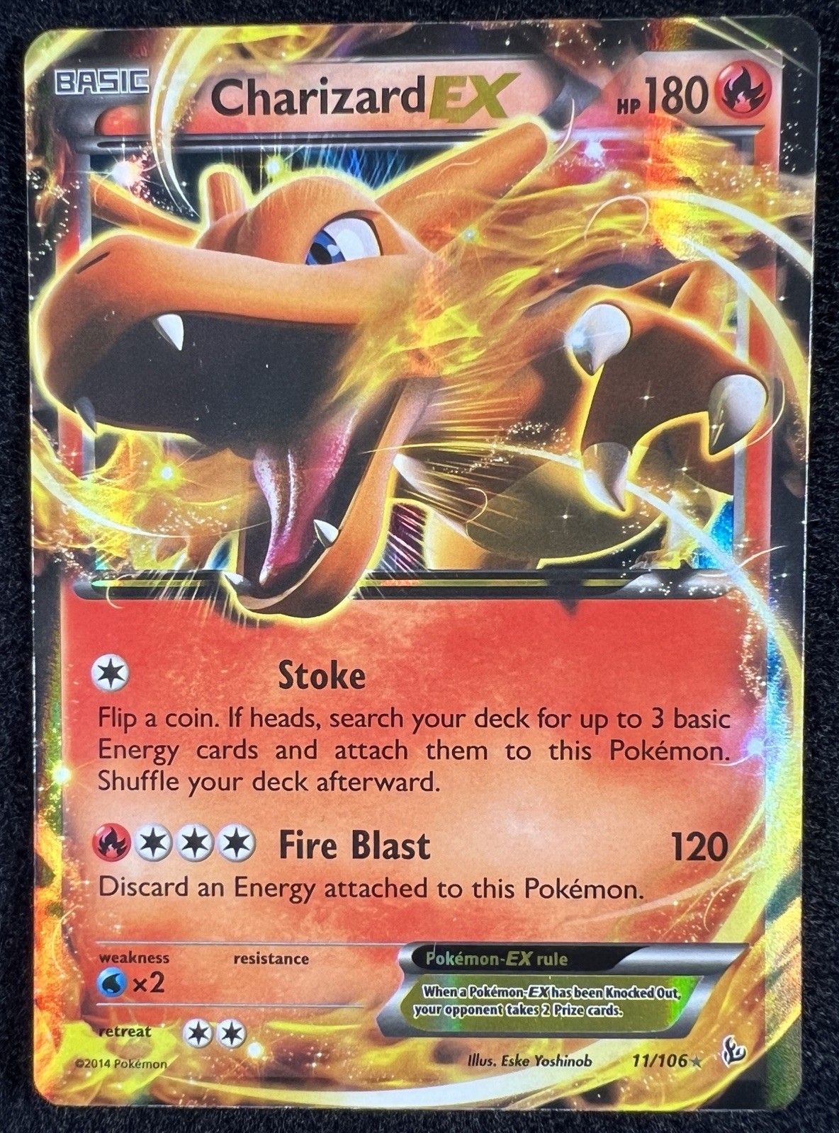 Charizard EX XY - Flashfire 11/106 - Pokemon TCG Card - NM