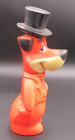 VINTAGE 1960 PLASTIC KNICKERBOCKER HUCKLEBERRY HOUND 9" COIN BANK HANNA BARBERA — photo 4