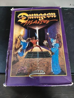 DUNGEON MASTER AMIGA GAME W/ BOX + PAPERS CLASSIC COMPUTER SEE PICS