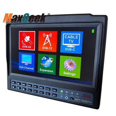 KPT-702S/T+ 7'' IPS Combo Satellite Finder (S2+T2+C) Spectrum Analysis Monitor