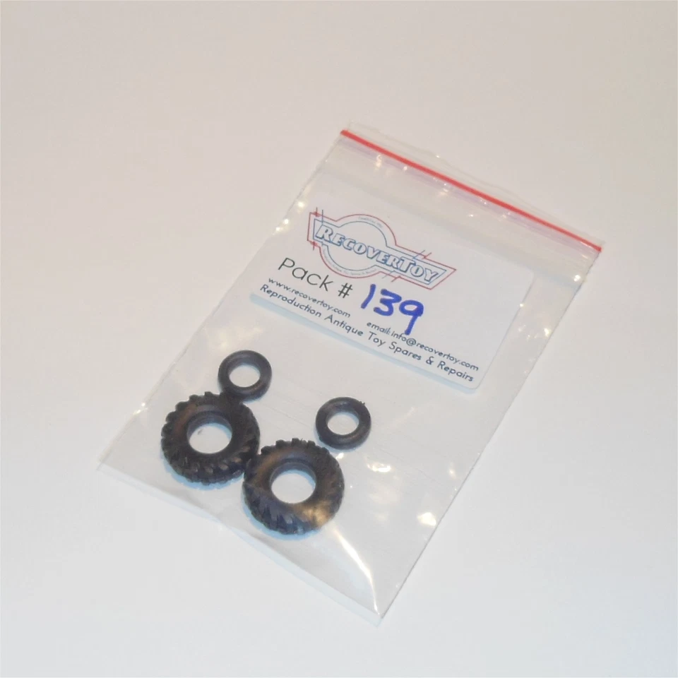 Matchbox King Size K 9b Claas Combine Harvester Set of 4 Black Tyres Pack #55 - Image 4 of 4