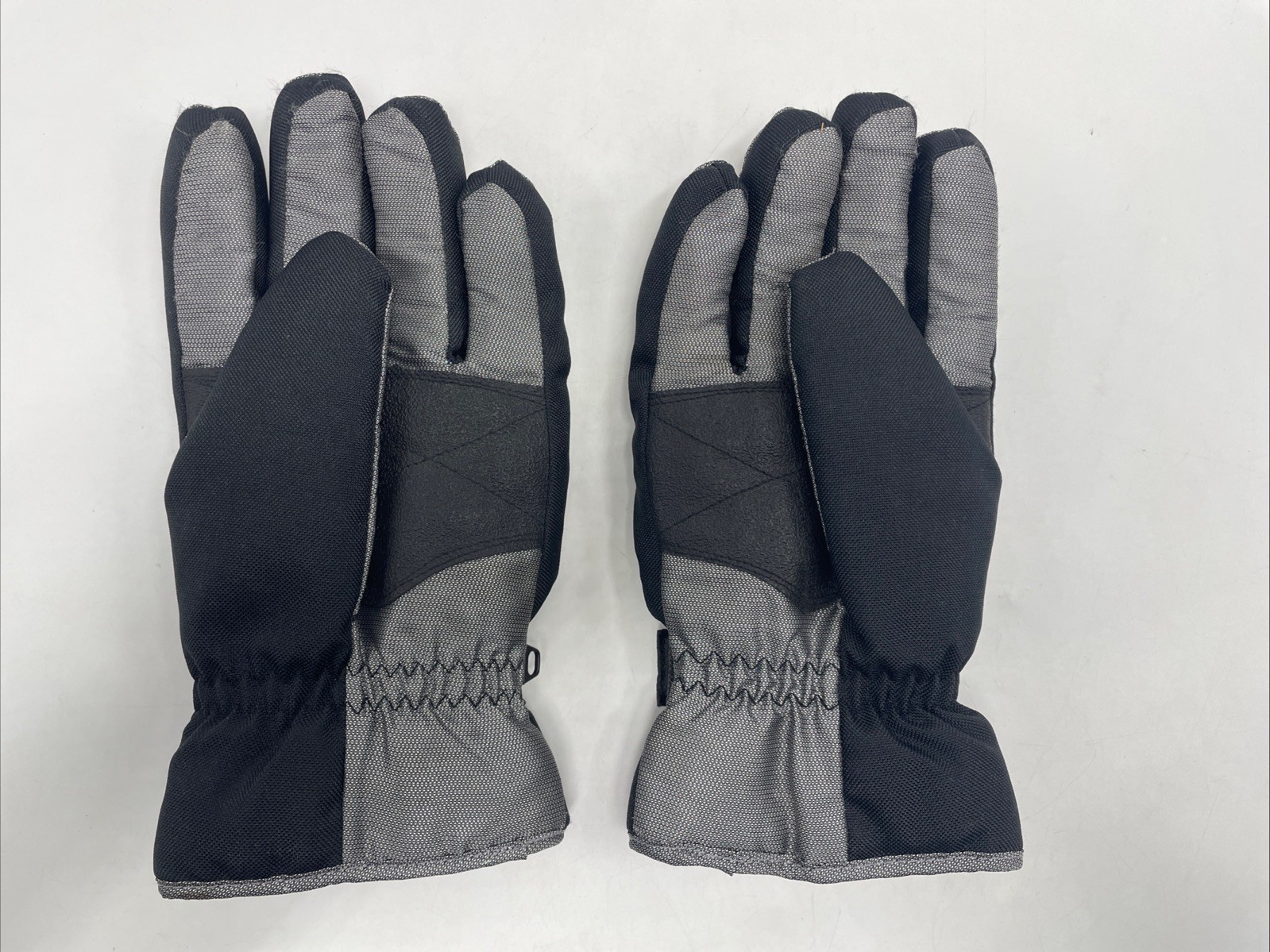 GAP Winter Gloves Medium Silver Black Polyester N… - image 5